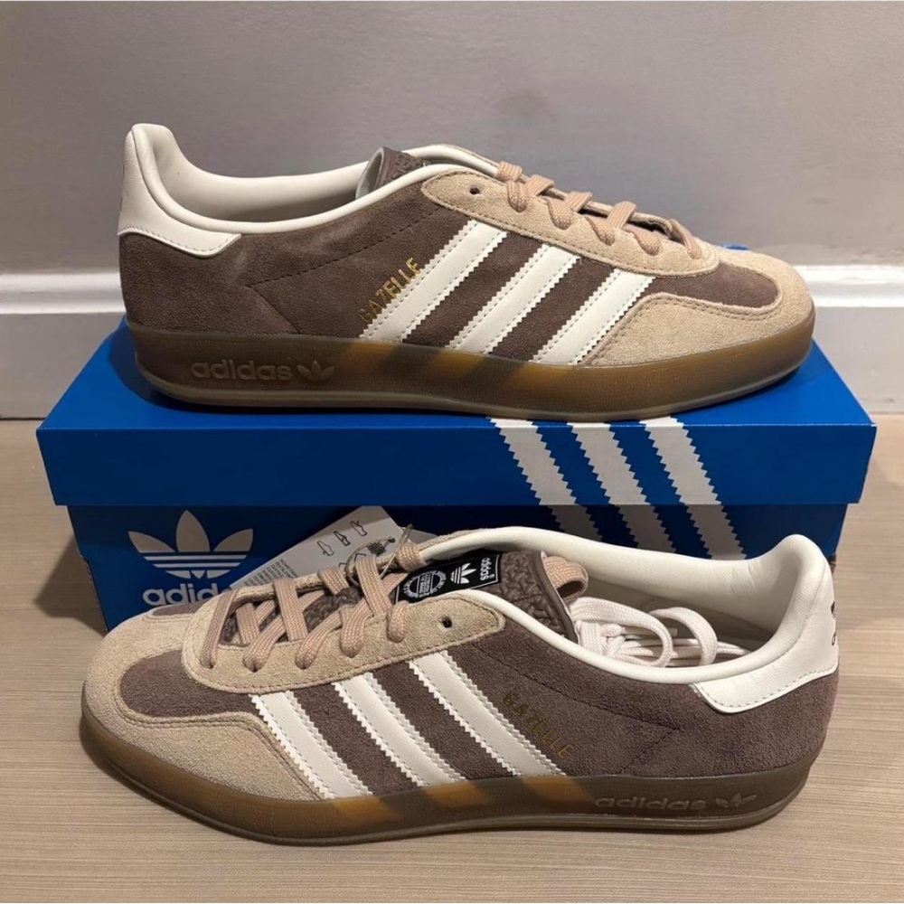 adidas Brown and Cream Sneakers